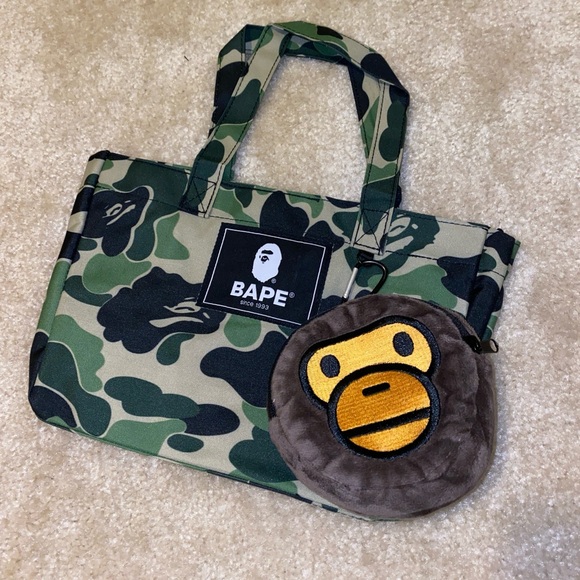 A bathing ape Bape Tote Bag + baby milo tote bag should bag - Picture 1 of 6